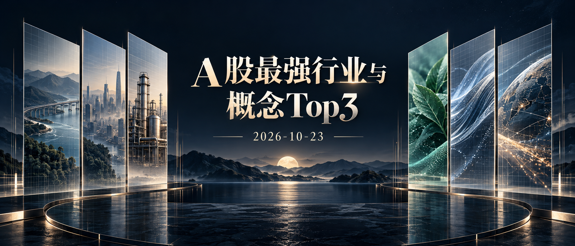 A股最强行业与概念Top3｜2026-10-23封面